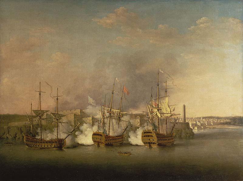 Richard Paton Bombardment of the Morro Castle, Havana, 1 July 1762